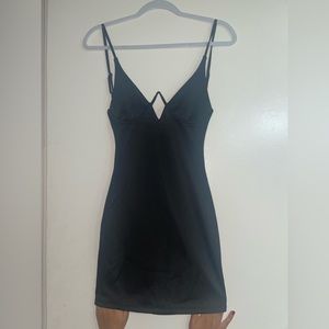 HEY BABE BLACK BODYCON DRESS